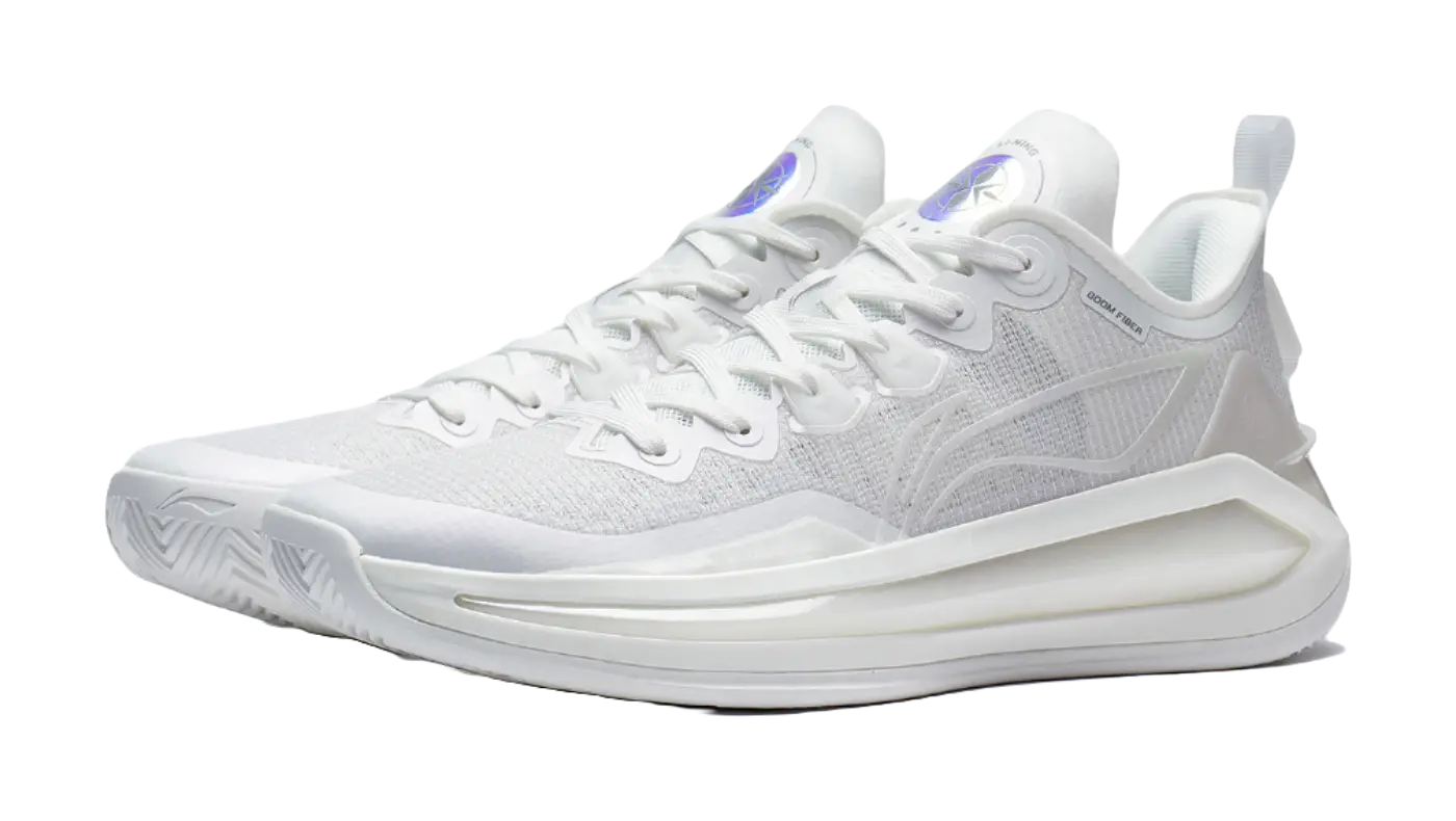 LiNing Liren 3 V2 White Pearl Cushioned Slip Resistant Abrasion Resistant Low Top Basketball Shoes Unisex Mist White 
