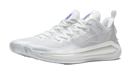 LiNing Liren 3 V2 White Pearl Cushioned Slip Resistant Abrasion Resistant Low Top Basketball Shoes Unisex Mist White 