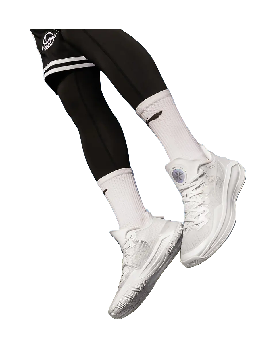 LiNing Liren 3 V2 White Pearl Cushioned Slip Resistant Abrasion Resistant Low Top Basketball Shoes Unisex Mist White 