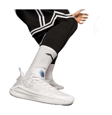 LiNing Liren 3 V2 White Pearl Cushioned Slip Resistant Abrasion Resistant Low Top Basketball Shoes Unisex Mist White 