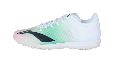 LiNing Low Top Soccer Shoes Orange Green White Kids 