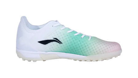 LiNing Low Top Soccer Shoes Orange Green White Kids 