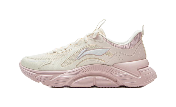 LiNing Low top Running Shoes Women's Beige White Pink 
