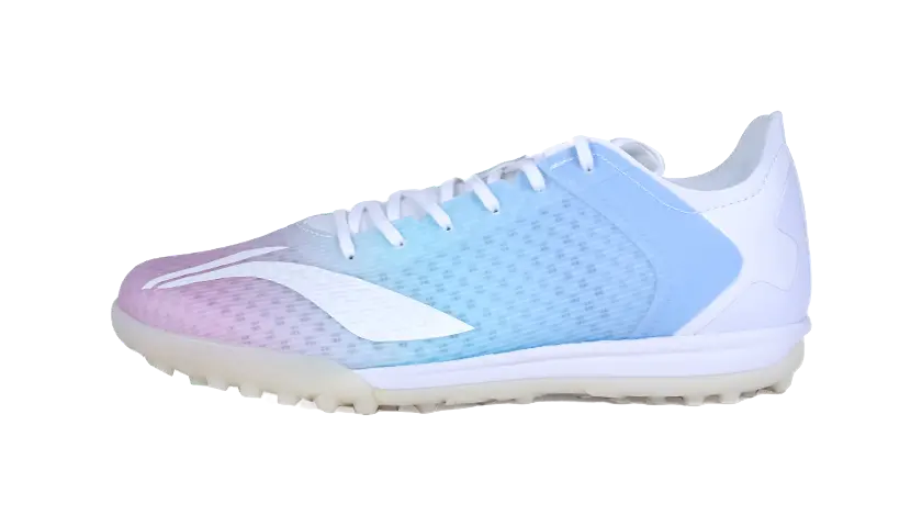 LiNing Low top Soccer Shoes White Purple Kids  vjsneaker.com