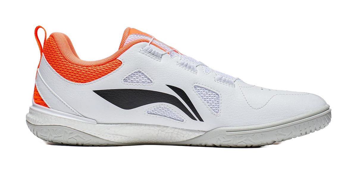 LiNing Mage Pe Cushioning Low top Table Tennis Shoes Unisex White Orange 
