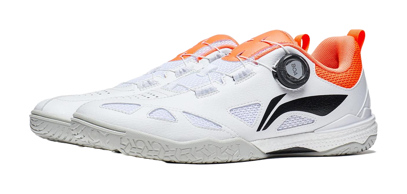 LiNing Mage Pe Cushioning Low top Table Tennis Shoes Unisex White Orange 