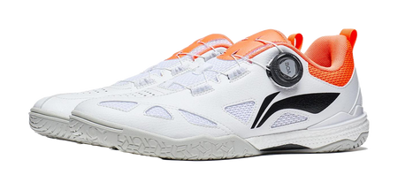 LiNing Mage Pe Cushioning Low top Table Tennis Shoes Unisex White Orange 