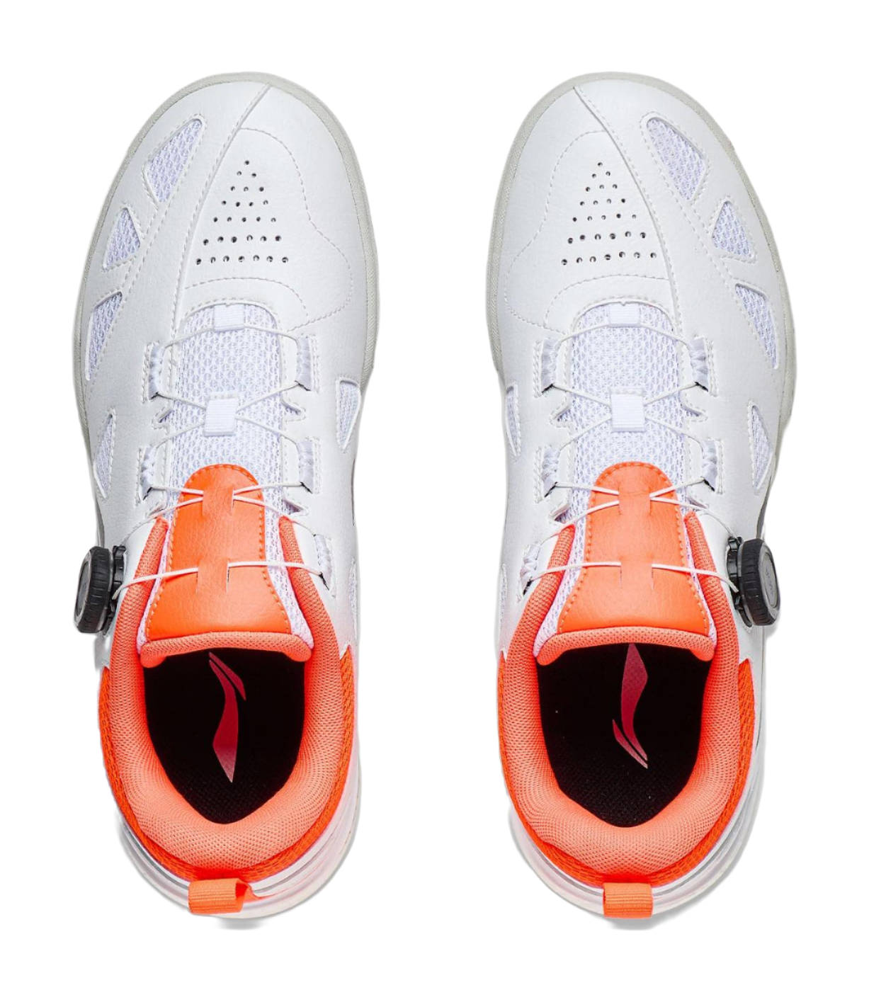 LiNing Mage Pe Cushioning Low top Table Tennis Shoes Unisex White Orange 
