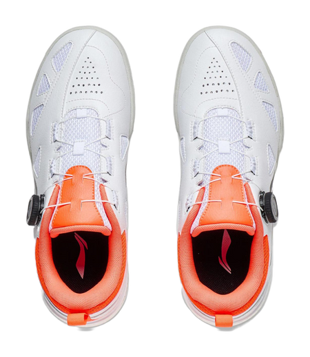 LiNing Mage Pe Cushioning Low top Table Tennis Shoes Unisex White Orange 
