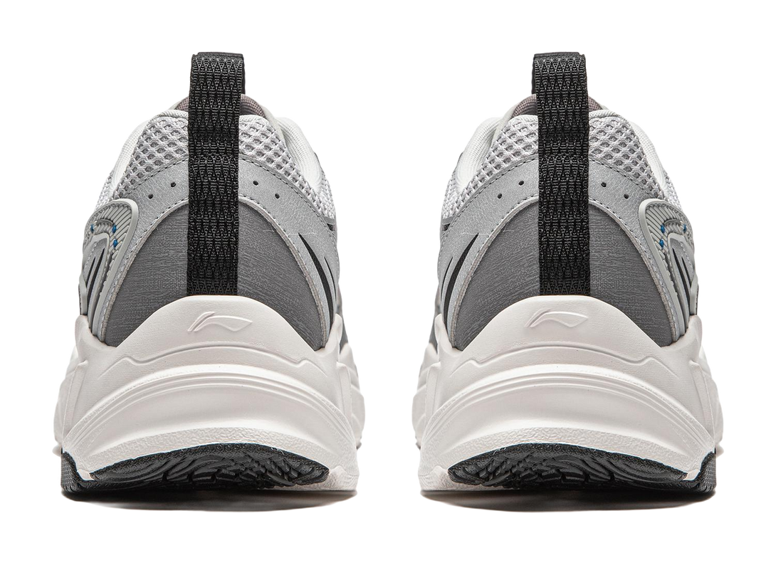 LiNing Meteor Cushioning, Slip Resistant, Abrasion Resistant Support Low top Casual Shoes Men's Silver Gray 