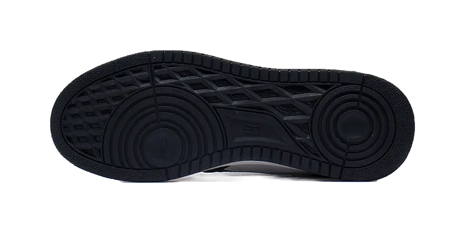 LiNing Mountain Plain Slip Resistant, Abrasion Resistant, Lightweight High top Skateboard Shoes Men's Black White Gray 