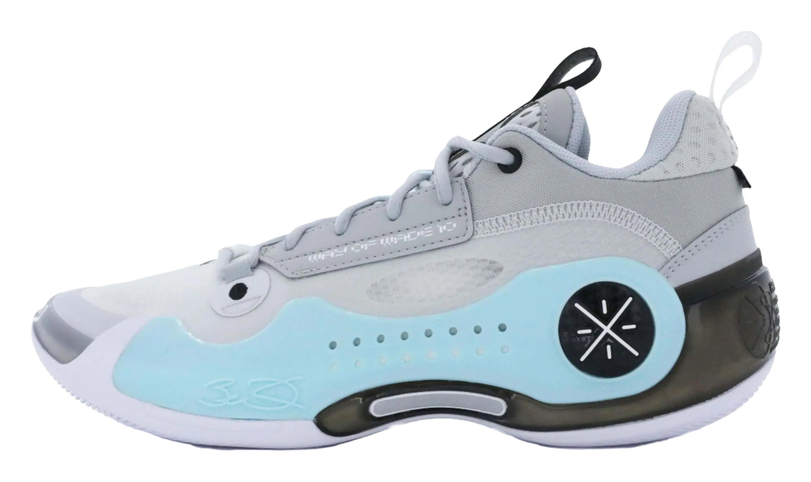 LiNing Non-slip Wear-resistant Shock Absorption Low-Top Basketball Shoes Mens Blue  vjsneaker.com