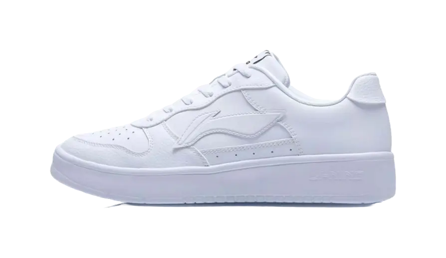 LiNing Pontoon Boats Lightweight Breathable Height Increasing Low top Skateboard Shoes Unisex White 