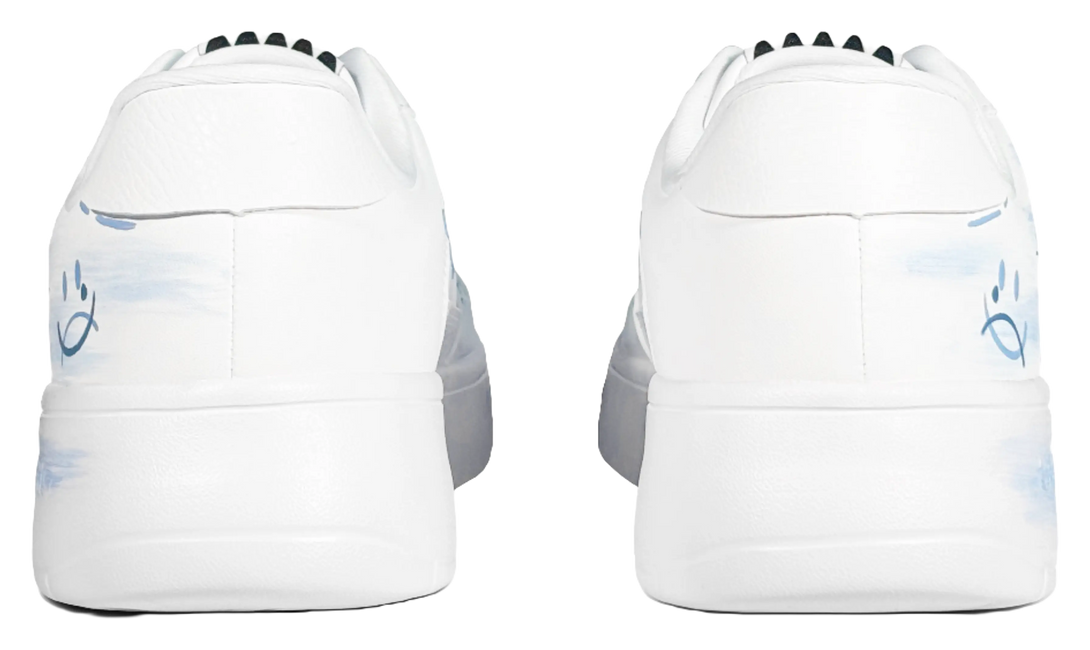 LiNing Pontoon Boats Slip Resistant, Abrasion Resistant, Breathable Low top Skateboard Shoes Men's White Blue 