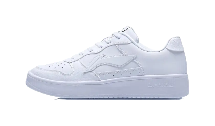 LiNing Pontoon Boats Wear resistant And Lightweight Low top Skateboard Shoes Unisex White Blue 