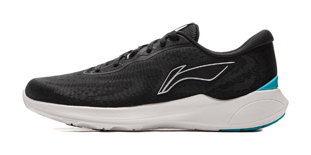 LiNing Qingyi Shock Absorbers Slip Resistant, Abrasion Resistant, Lightweight Low Top Running Shoes Men's Black 