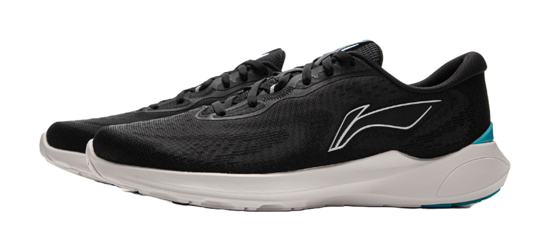 LiNing Qingyi Shock Absorbers Slip Resistant, Abrasion Resistant, Lightweight Low Top Running Shoes Men's Black 