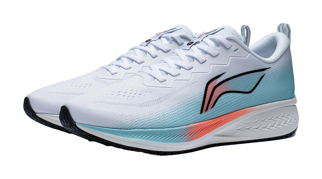 LiNing Red Hare 6 Slip Resistant Abrasion Resistant Low top Running Shoes Men's White Blue 