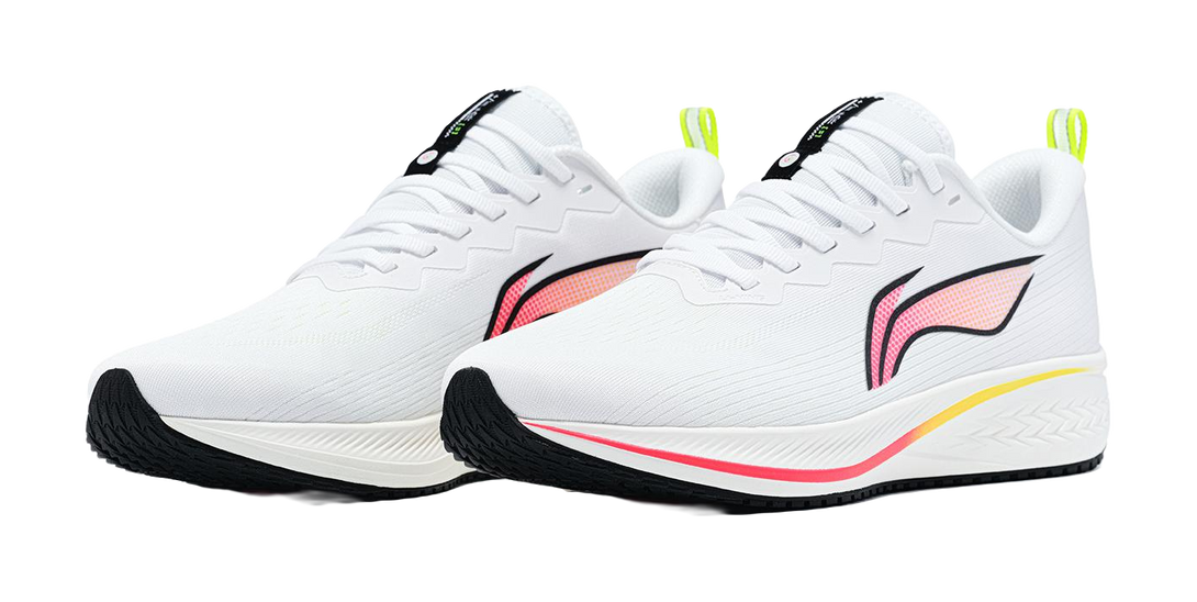 LiNing Red Hare 6 Slip Resistant And Abrasion Resistant Coverage Low top Running Shoes Men's Standard White 