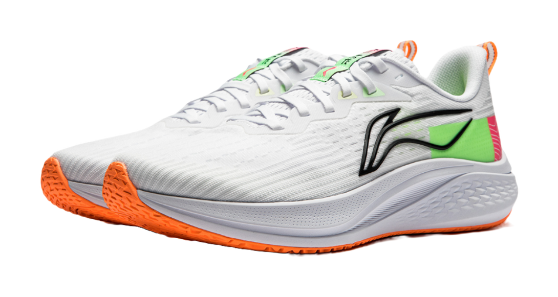 LiNing Red Hare 7 Cushioning Support Lightweight Rebound Low top Training Running Shoes Men's White Green 