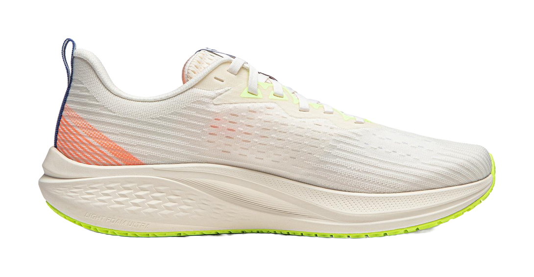 LiNing Red Hare 7 Cushioning, Slip Resistant, Breathable, Lightweight Low top Sprint Running Shoes Men's Ecru 