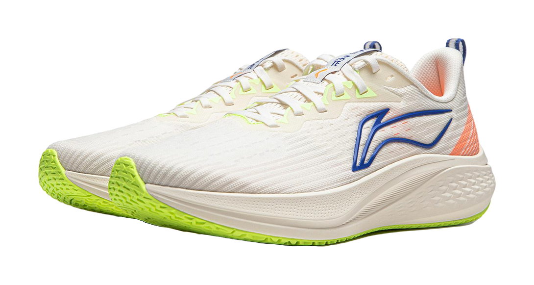 LiNing Red Hare 7 Cushioning, Slip Resistant, Breathable, Lightweight Low top Sprint Running Shoes Men's Ecru 