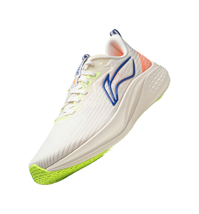 LiNing Red Hare 7 Cushioning, Slip Resistant, Breathable, Lightweight Low top Sprint Running Shoes Men's Ecru 