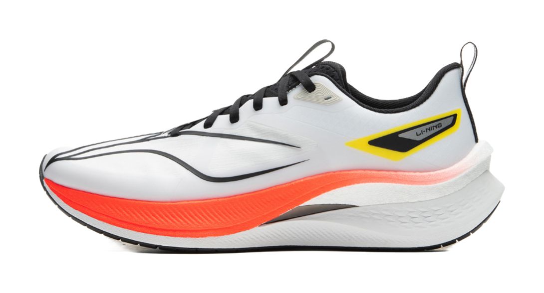 LiNing Red Hare 7 Pro Shock Absorbers Slip Resistant Low top Running Shoes Men's White Orange 