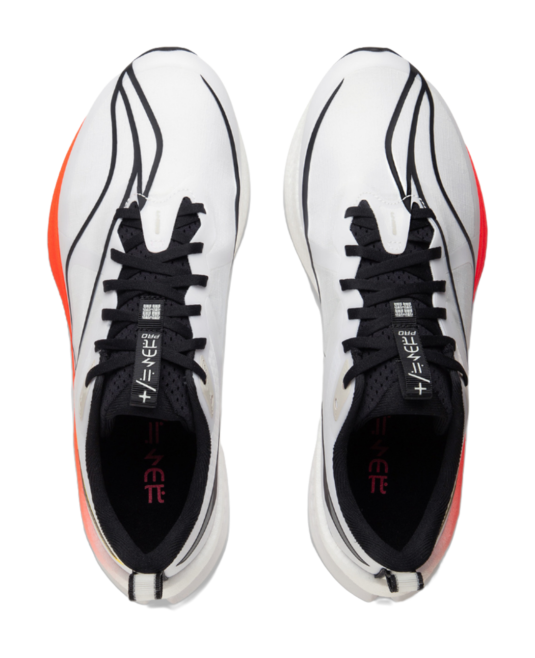 LiNing Red Hare 7 Pro Shock Absorbers Slip Resistant Low top Running Shoes Men's White Orange 