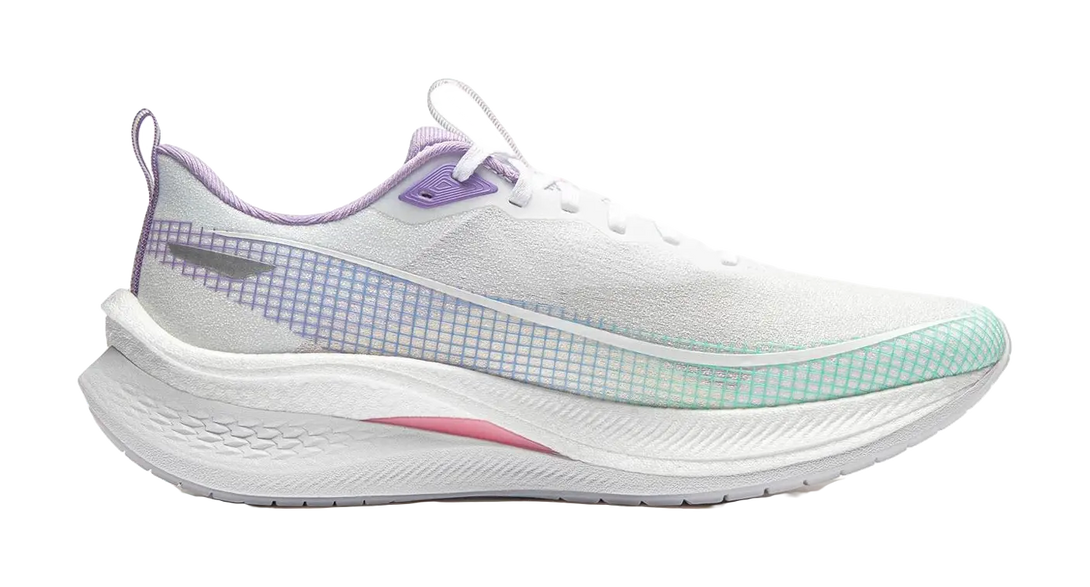 LiNing Red Hare 7 Pro - Sprint Running Shoes Mens White Purple 