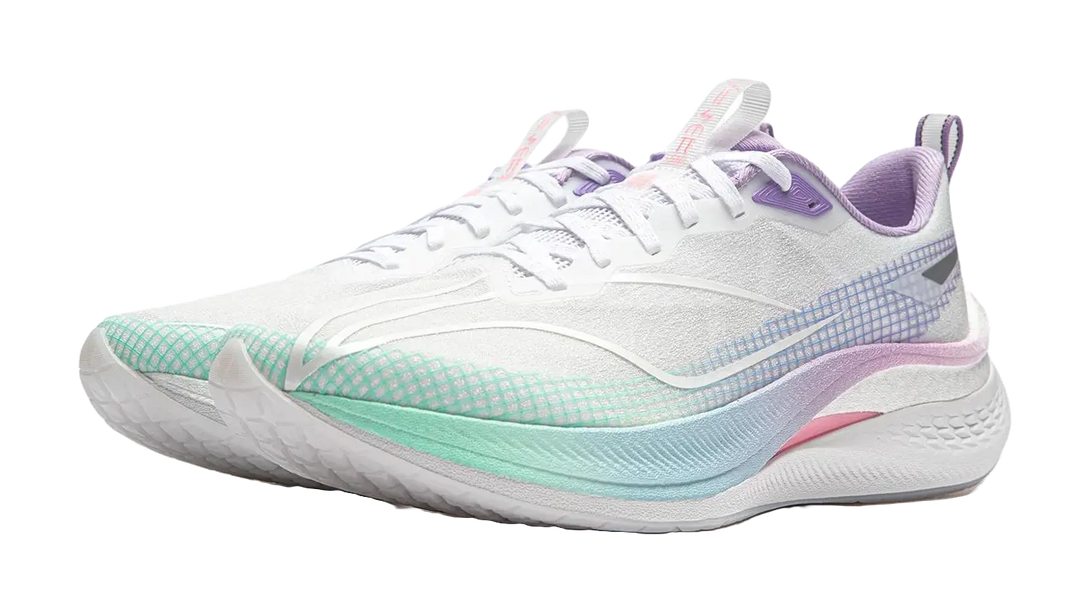 LiNing Red Hare 7 Pro - Sprint Running Shoes Mens White Purple 