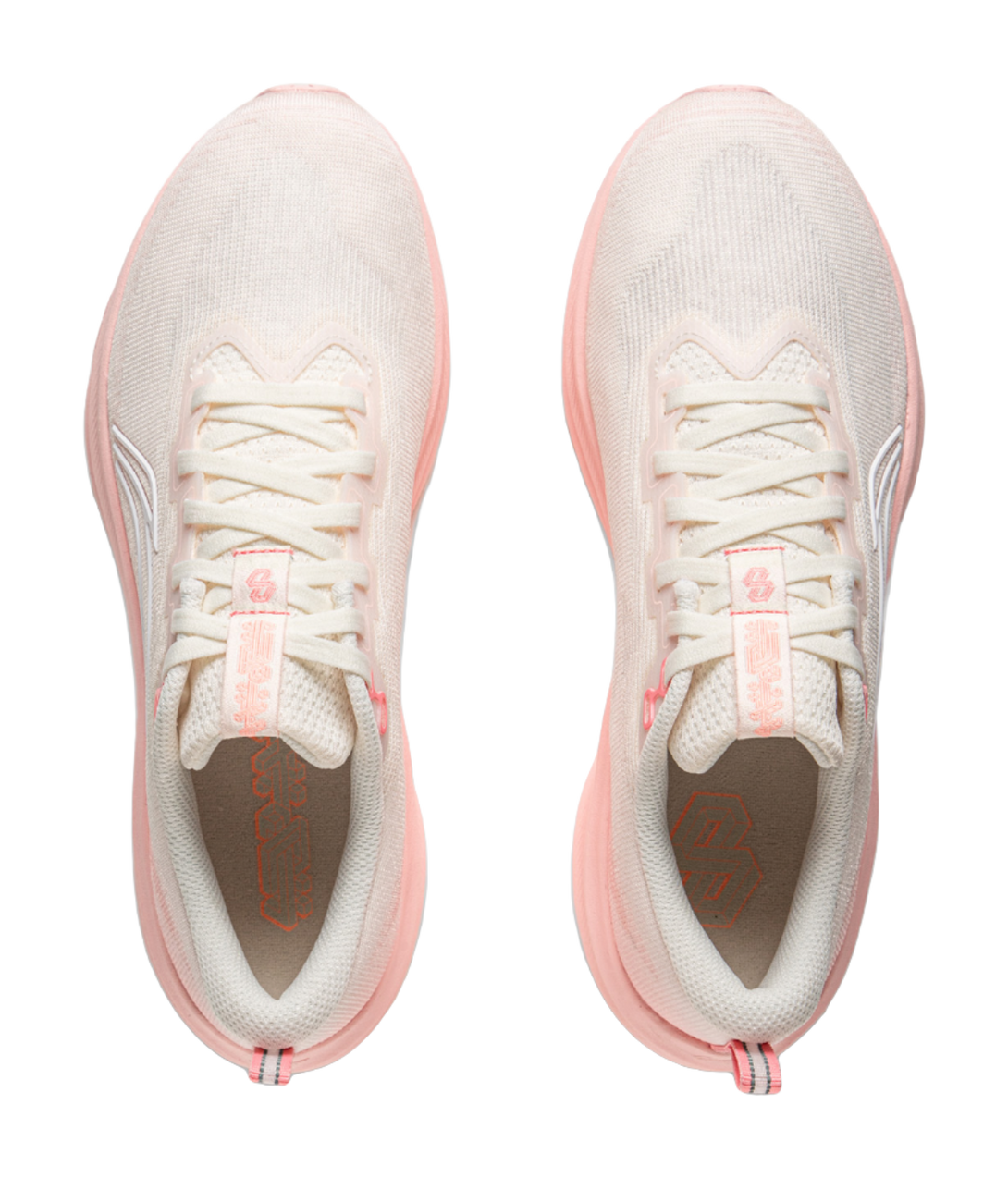 LiNing Red Hare 8 Anti Slip Wear Resistant Low Top Casual Running Shoes Women's White Pink 