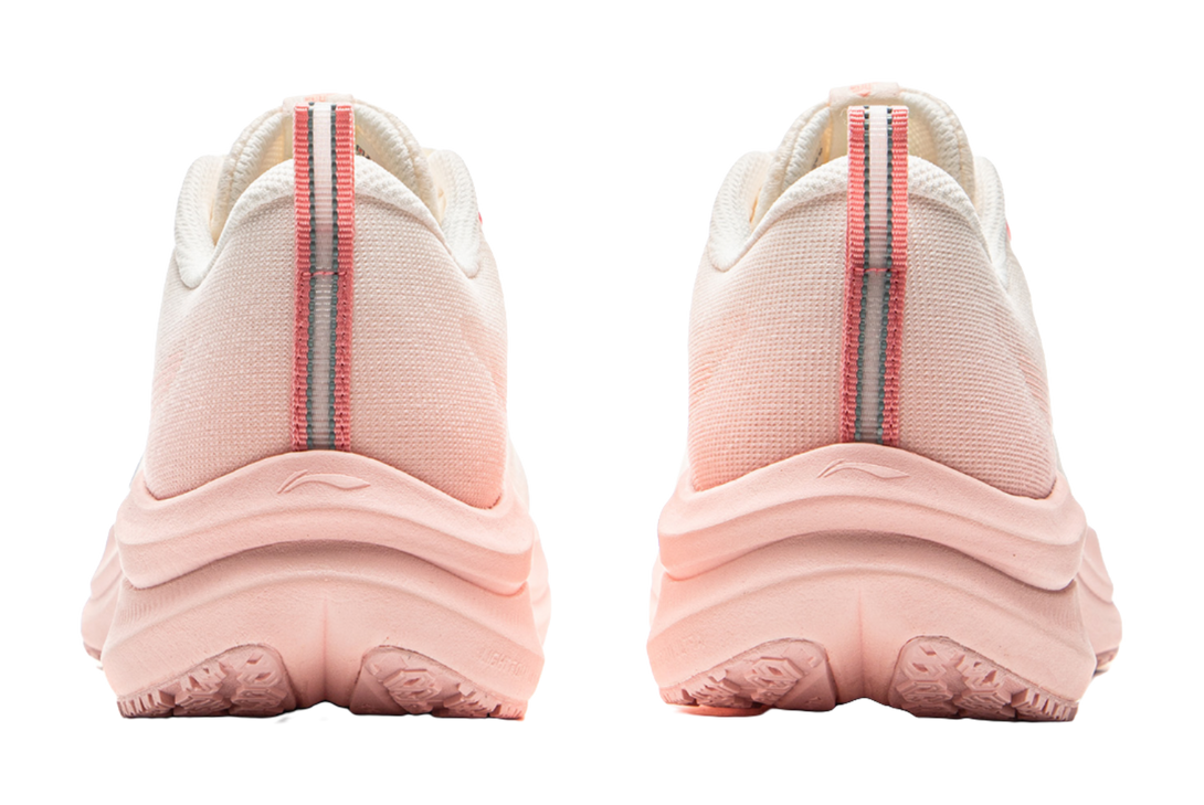 LiNing Red Hare 8 Anti Slip Wear Resistant Low Top Casual Running Shoes Women's White Pink 
