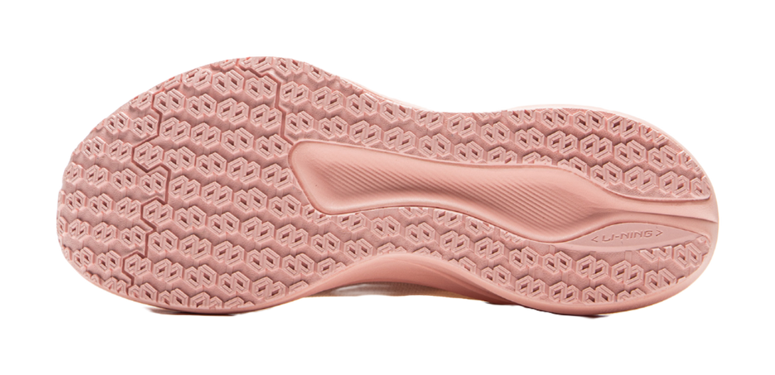 LiNing Red Hare 8 Anti Slip Wear Resistant Low Top Casual Running Shoes Women's White Pink 