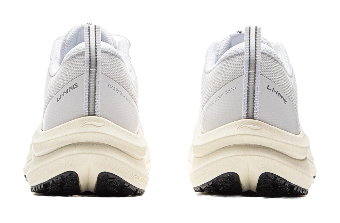 LiNing Red Hare 8 Cushioning, Slip Resistant, Lightweight Low Top Training Racing Running Shoes Women's Gray White 