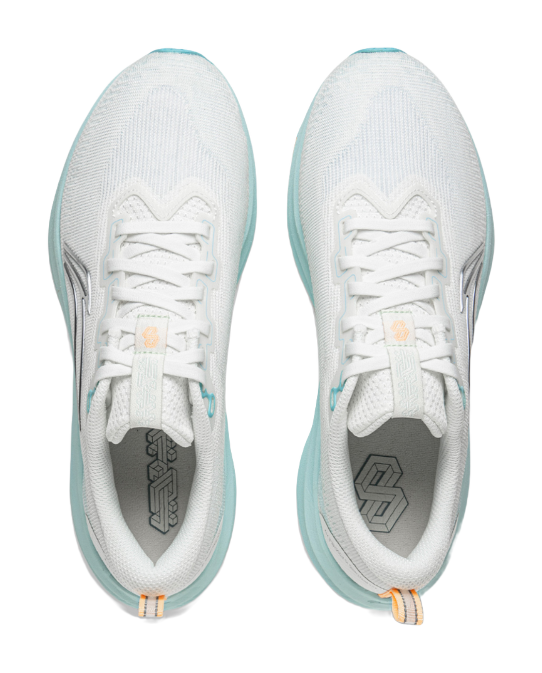 LiNing Red Hare 8 Slip Resistant Breathable Low Top Training Racing Running Shoes Women's White Blue 