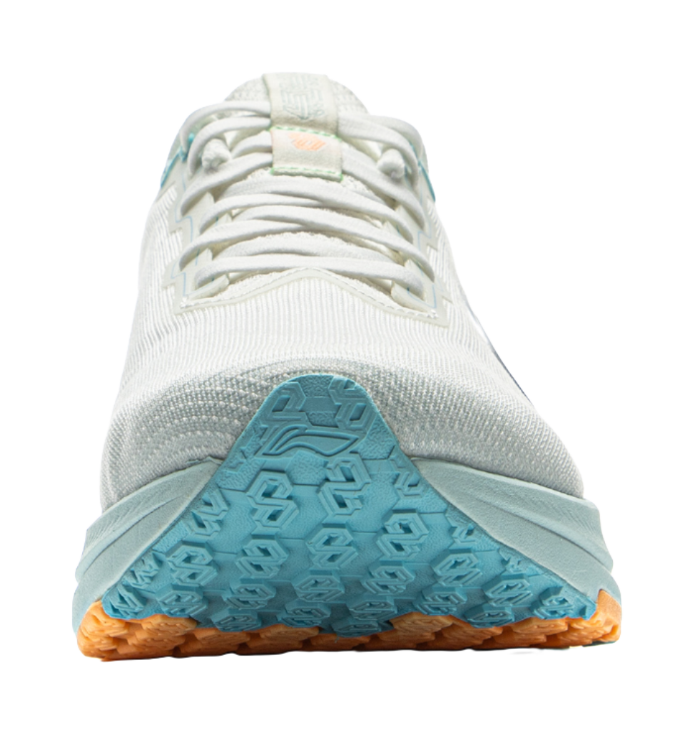 LiNing Red Hare 8 Slip Resistant Breathable Low Top Training Racing Running Shoes Women's White Blue 