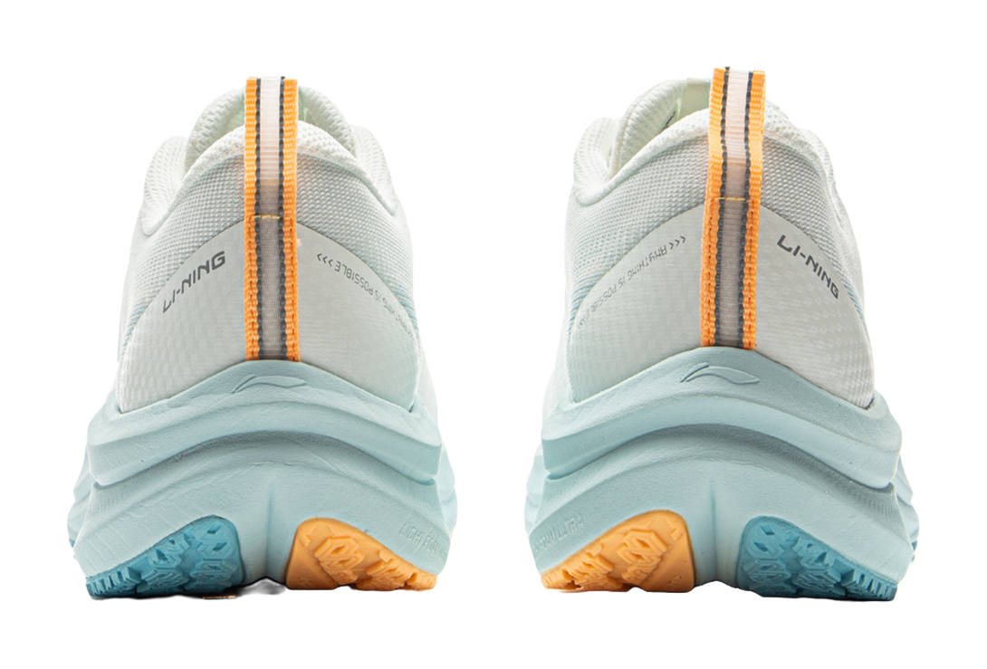 LiNing Red Hare 8 Slip Resistant Breathable Low Top Training Racing Running Shoes Women's White Blue 