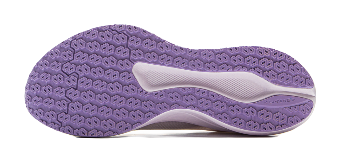 LiNing Red Hare 8 Slip Resistant Breathable Low Top Training Racing Running Shoes Women's White Purple 