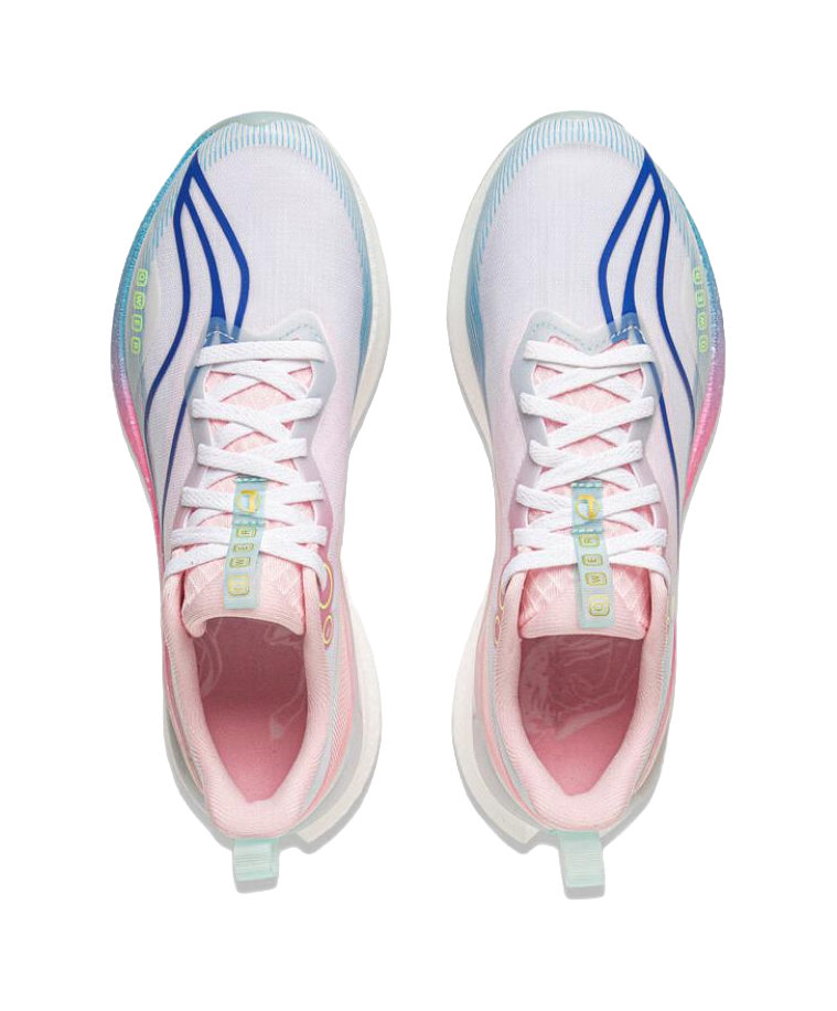 LiNing Red Hare 8PRO Abrasion Resistant Slip Resistant Low Top Racing Running Shoes Women's White Blue Pink 