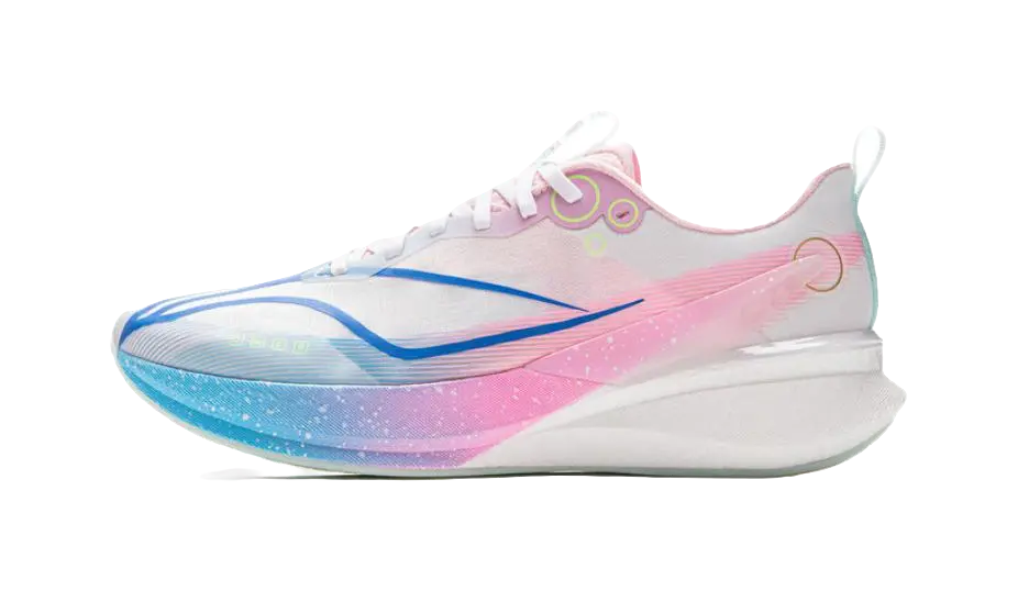 LiNing Red Hare 8PRO Anti Slip Wear Resistant Low Top Racing Running Shoes Mens White Blue Pink  vjsneaker.com