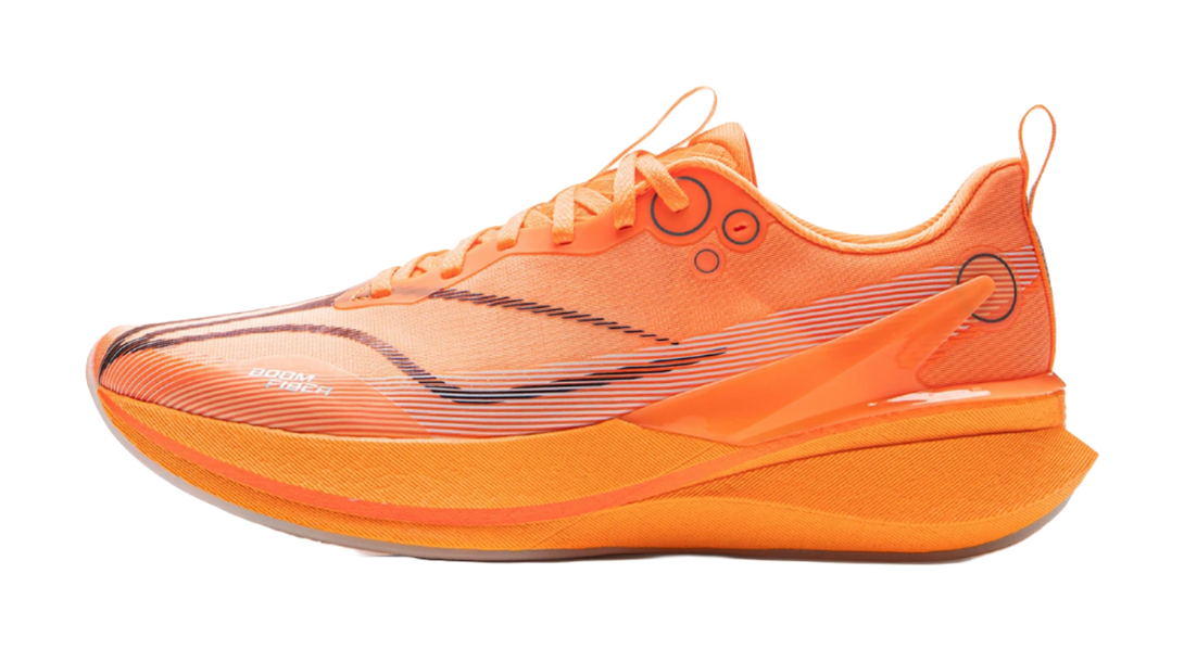 LiNing Red Hare 8PRO Breathable And Resilient Low Top Training Racing Running Shoes Men's Fluorescent Melon Orange 