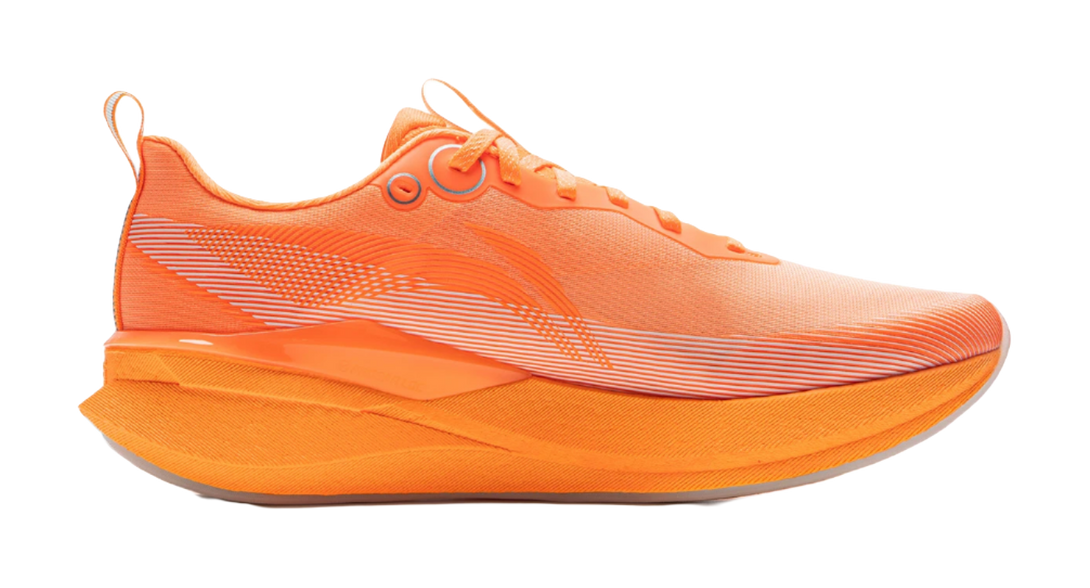LiNing Red Hare 8PRO Breathable And Resilient Low Top Training Racing Running Shoes Men's Fluorescent Melon Orange 
