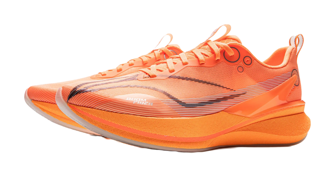LiNing Red Hare 8PRO Breathable And Resilient Low Top Training Racing Running Shoes Men's Fluorescent Melon Orange 