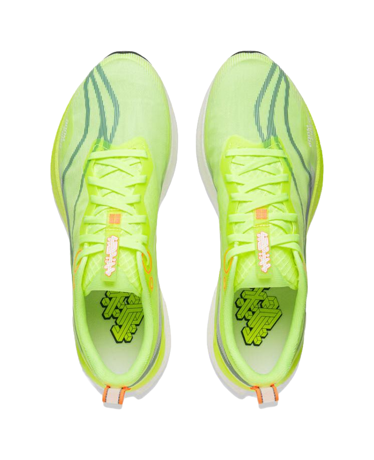 LiNing Red Hare 8PRO Slip-Resistant Cushioning Rebound Low-Top Casual Running Shoes Men's Neon Yellow Green 