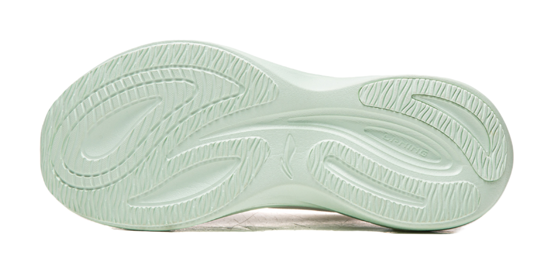 LiNing Ride Waves V2 Shock Absorbers Slip Resistant Abrasion Resistant Low top Casual Running Shoes Women's Ivory 