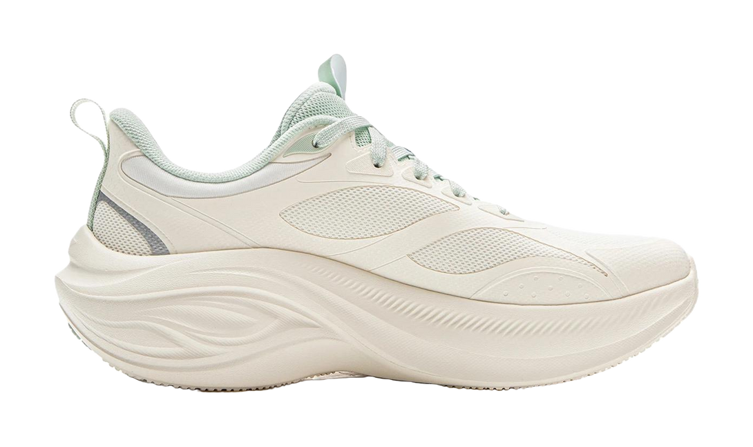 LiNing Ride Waves V2 Slip Resistant Cushioning Abrasion Resistant Lightweight Low Top Running Shoes Women's Mist White 