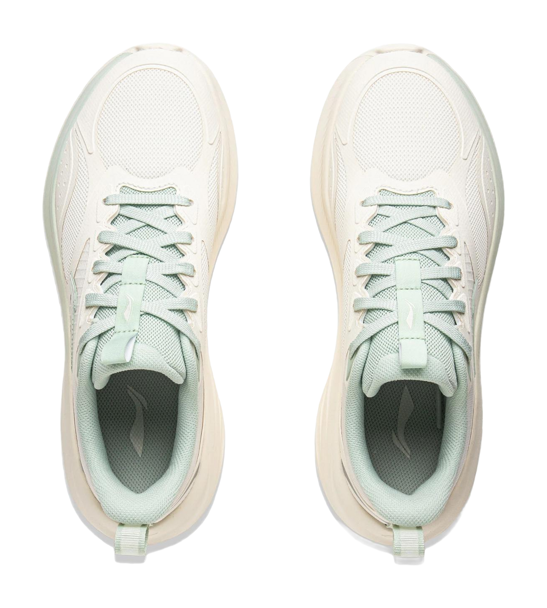 LiNing Ride Waves V2 Slip Resistant Cushioning Abrasion Resistant Lightweight Low Top Running Shoes Women's Mist White 