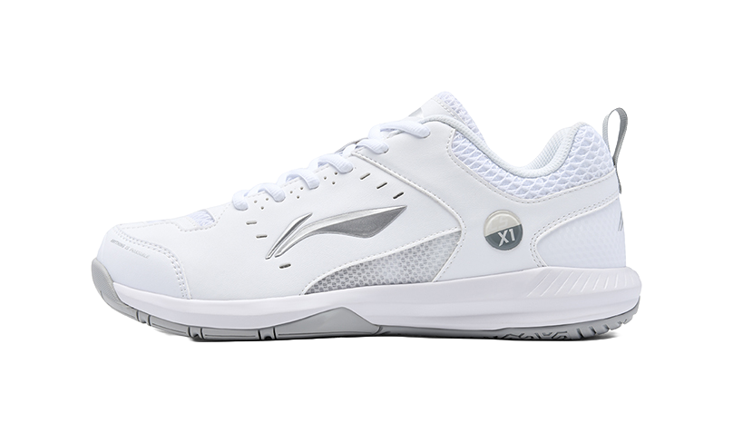 LiNing Rocket Shoe 2.0 Slip Resistant, Breathable, Lightweight Low top Badminton Shoes Unisex White Silver 