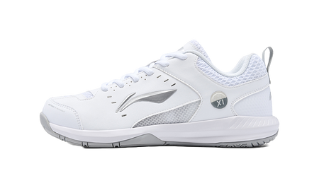 LiNing Rocket Shoe 2.0 Slip Resistant, Breathable, Lightweight Low top Badminton Shoes Unisex White Silver 